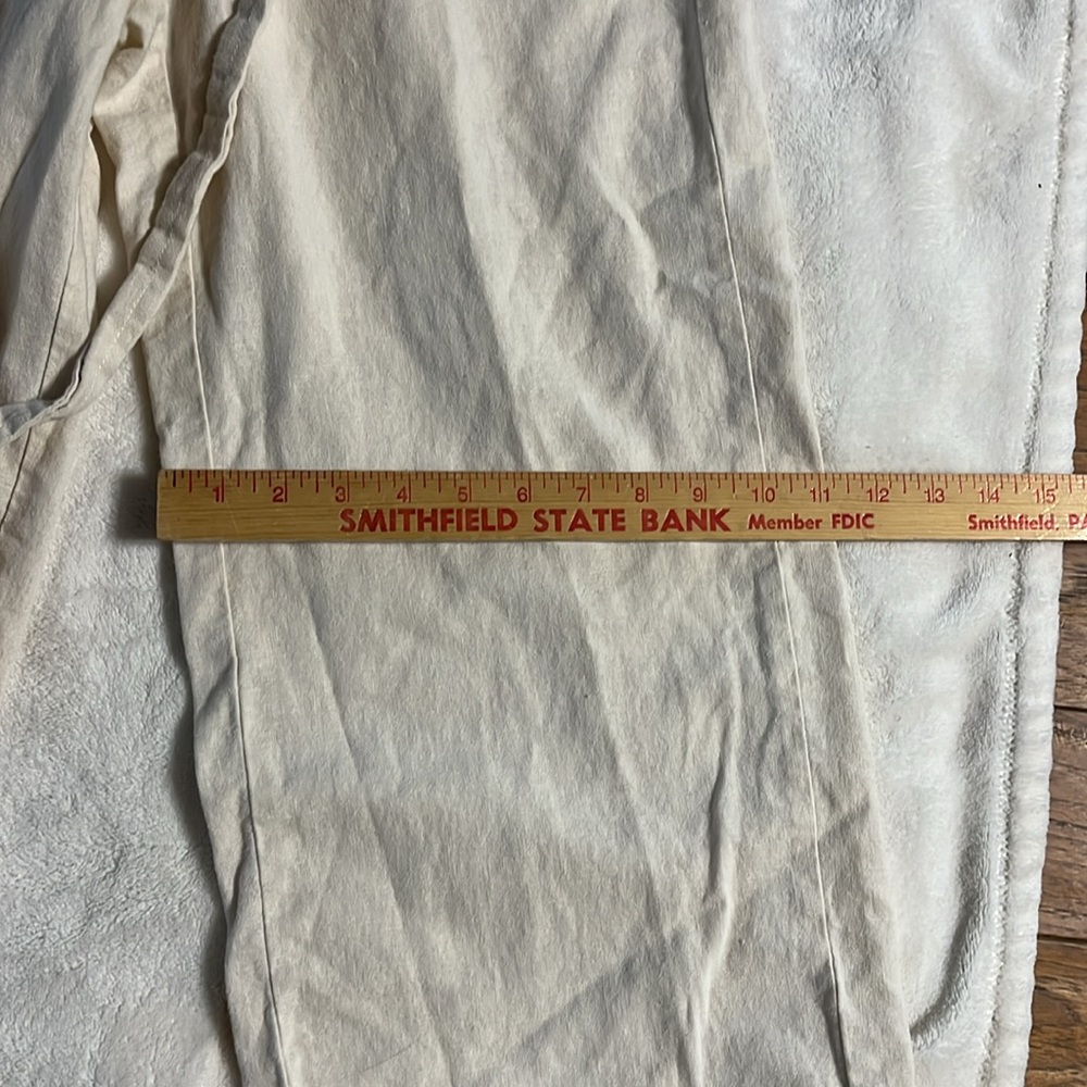 J Crew Cream Wide-Leg Pants with Drawstring - Picture 5 of 9